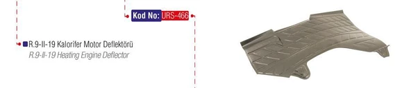 KALORİFER ÜST PLASTİĞİ MUHAFAZA R9-R11 MOTOR DEFLEKTÖRÜ