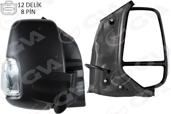 DIS DIKIZ AYNASI OTOMATİK KATLANAN ELEKTİRİKLİ BEYAZ SİNYALLİ REZİSTANSLII AYNA SAĞ FORD TRANSIT 2019 PIKAP CIFT KABIN ürün görseli 1