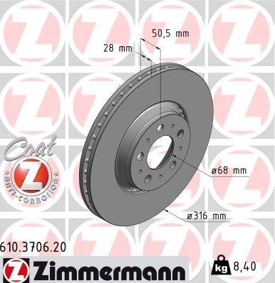 ON FREN DISK AYNA VOLVO S60 I 2.0 T -2.4 00 10 V70 II 2.4 05 08 XC90 I D3 / D5 09 14