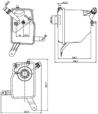 YEDEK SU DEPOSU BMW E60 E63 E64