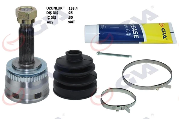 AKS KAFASI DIŞ HYUNDAI ELANTRA 1.6L G4ED Benzinli 16v Otomatik vites 01-06 ABS li 25x30x50 - ABS 44 diş ürün görseli 1