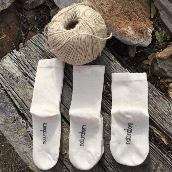 Naturaborn GOTS Organik Sertifikalı Bebek Çorabı (4 Çift) - 2