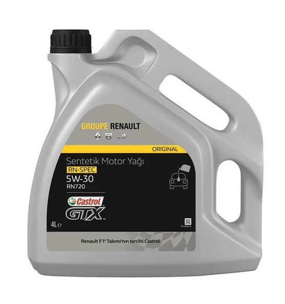MOTOR YAĞI 5W30 4LT KOLI:4 ADET RENAULT RN720 ONAYLI B2B230 C4 ürün görseli