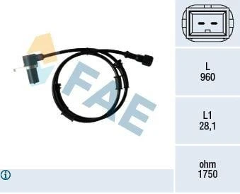 ON ABS SENSORU VOLVO S40 I 644 1.6 99 04 V40 645 95 04