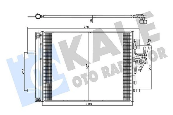 KLIMA RADYATORU 224DT 204PT DISCOVERY SPORT L550 14 FREELANDER 2 L359 06 14 R.R EVOQUE L538 11 19 VOLVO S60 2 S80 2 V60 1 V70 3