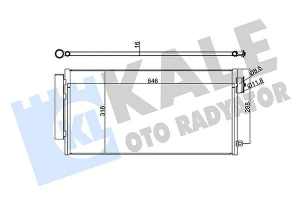 KLİMA KONDENSERİ FIAT EGEA-500L 12 1.3-1.6 MULTİJET-1.4 BENZINLI AL-PL-BRZ