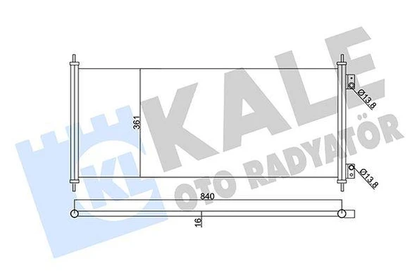 KLIMA RADYATORU KONDANSER TRANSIT V184 2.0TDCI 2.4 TDCI 00 06