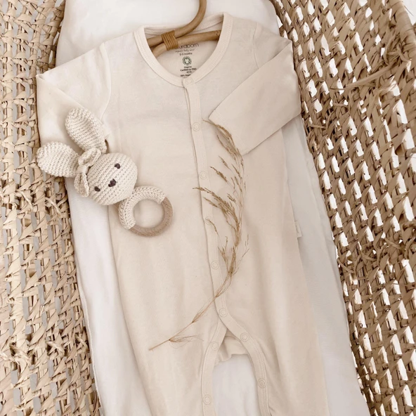 Naturaborn GOTS Organik Sertifikalı Patikli Bebek Uyku Tulumu - Resim 12