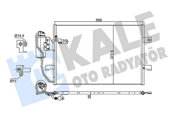 KLIMA RADYATORU MERCEDES W168 W414