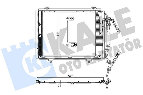KLIMA RADYATORU MERCEDES W202 S202 C208 A208