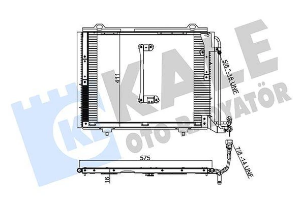 KLIMA RADYATORU MERCEDES C-CLASS W202 S202