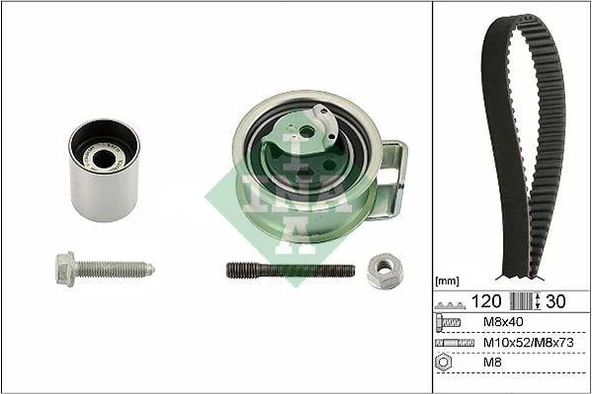 EKSANTRİK GERGİ KİTİ 120x300 BORA-GOLF-PASSAT 98-00 -A6-AROSA 00-05 1.9TDI-POLO 1.4 TDI 99-01
