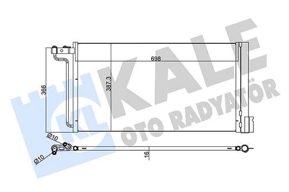 KLIMA RADYATORU KONDANSER FOCUS III 1.6TI 16V 11 C MAX GRAND C MAX 1.6TI 16V 1 BENZINLI