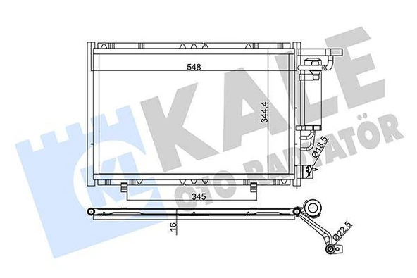 KLIMA RADYATORU FIESTA VI 1.25 16V 1.4TDCI 1.4 16V 1.6 16V 08 B MAX 1.5TDCI 1.6TCI 12