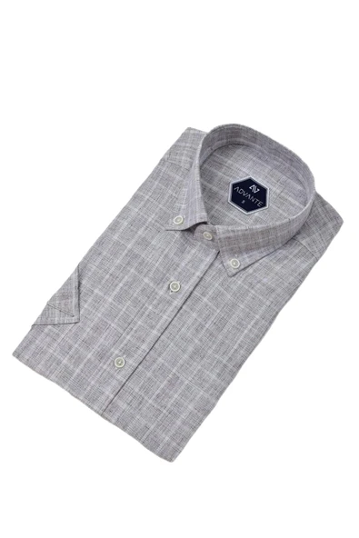 Erkek Klasik Tek Cepli Kısa Kol Gömlek BGL-ST04555 - Resim 10