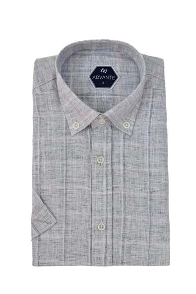 Erkek Klasik Tek Cepli Kısa Kol Gömlek BGL-ST04556 - Resim 5