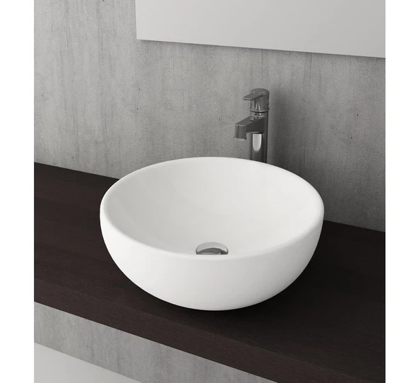 Bocchi Venezia Çanak Lavabo 45 cm Parlak Beyaz 1119-001-0125 - 3