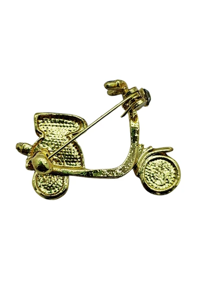 Retro Rüzgarı Scooter Broş - Resim 4