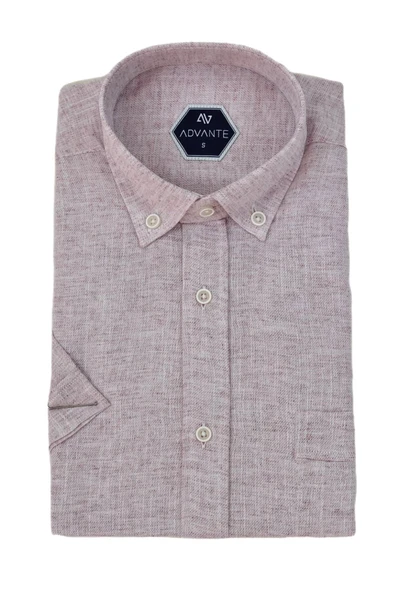 Erkek Klasik Tek Cepli Kısa Kol Gömlek BGL-ST04557 - Resim 9