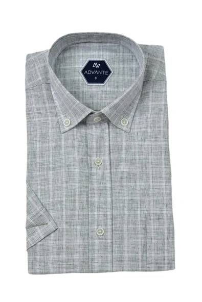 Erkek Klasik Tek Cepli Kısa Kol Gömlek BGL-ST04555 - Resim 9