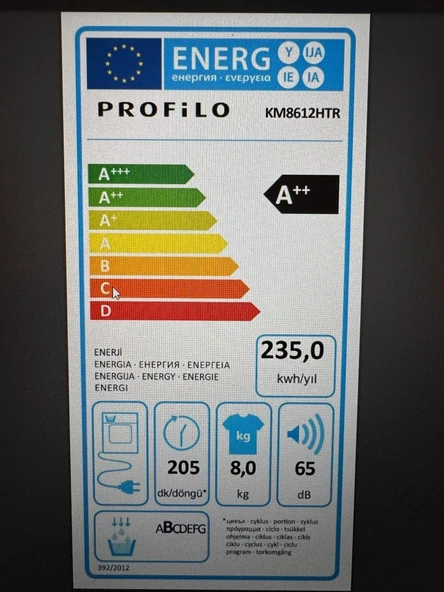 Profilo KM8612HTR 8 kg Çamaşır Kurutma Makinesi - 4
