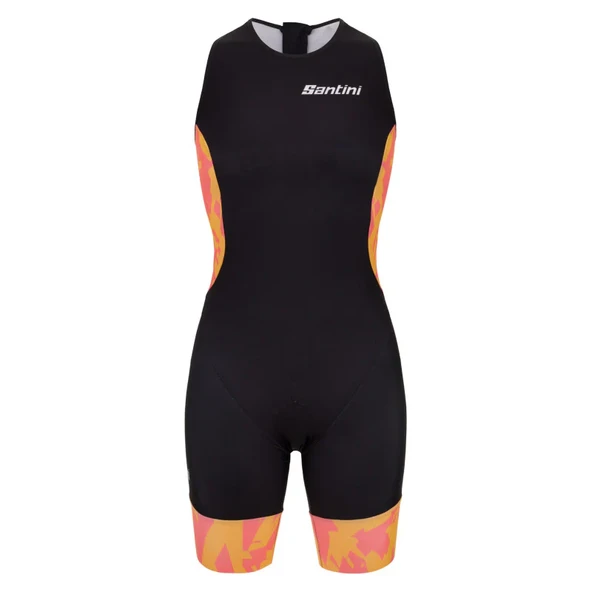 Santini FLOW Kadın Kolsuz Trisuit Arka Fermuarlı 9C776GTRFLOW - Resim 5