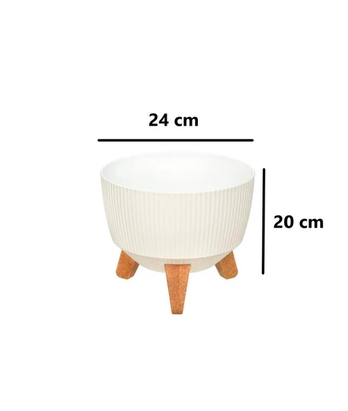 Omnipazar ELF-495 Dekoratif Ayaklı Nostalji Saksı 5 lt - Resim 12