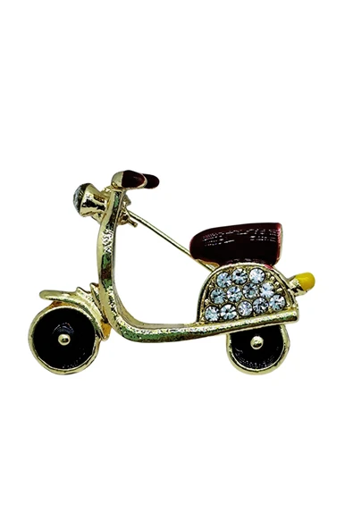 Retro Rüzgarı Scooter Broş - Resim 3