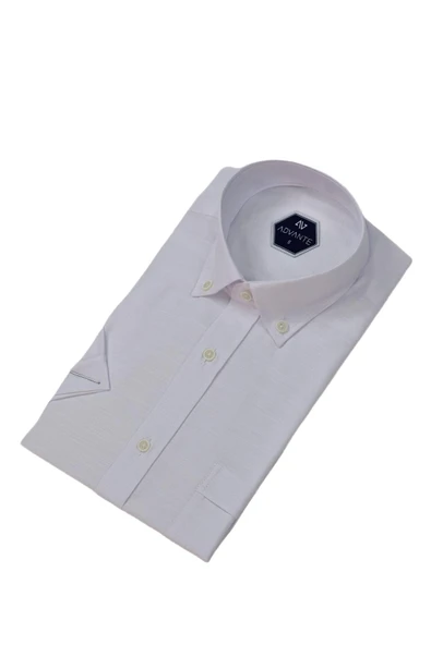 Erkek Klasik Tek Cepli Kısa Kol Gömlek BGL-ST04554 - Resim 6