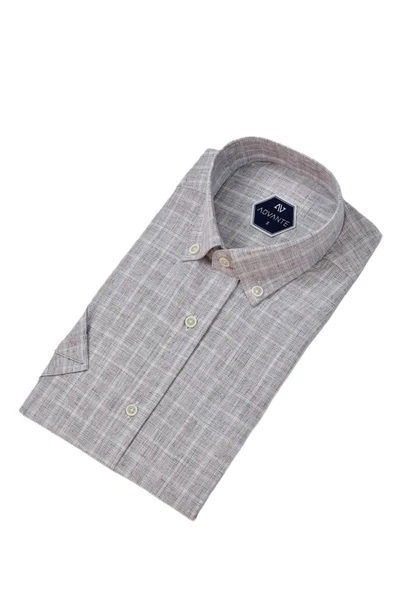 Erkek Klasik Tek Cepli Kısa Kol Gömlek BGL-ST04555 - Resim 2