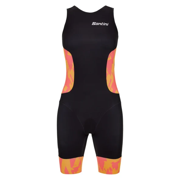 Santini FLOW Kadın Kolsuz Trisuit Arka Fermuarlı 9C776GTRFLOW - Resim 4