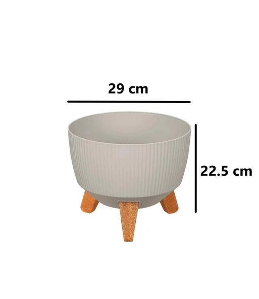 Omnipazar ELF-496 Dekoratif Ayaklı Nostalji Saksı 9 lt - Resim 12