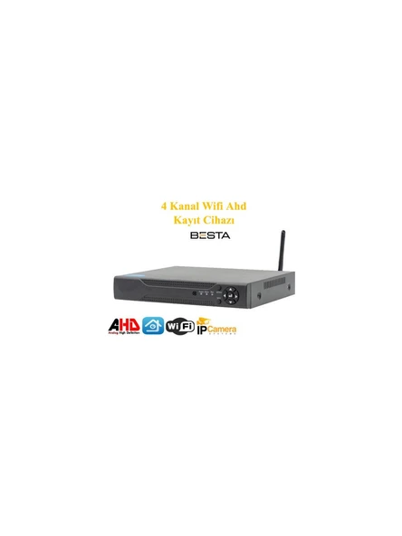 4 Kanal H265 Kablosuz Ahd Kayıt Cihazı