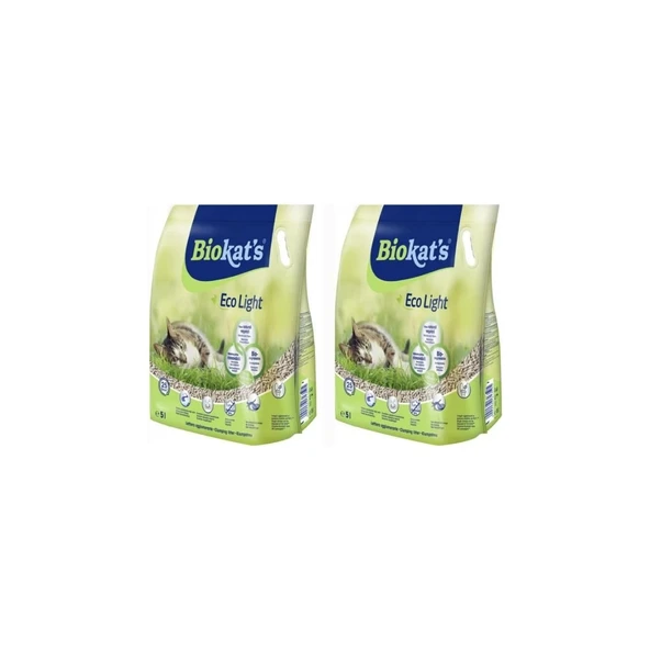 Biokats Eco Light Pelet Kedi Kumu 2x5 Lt