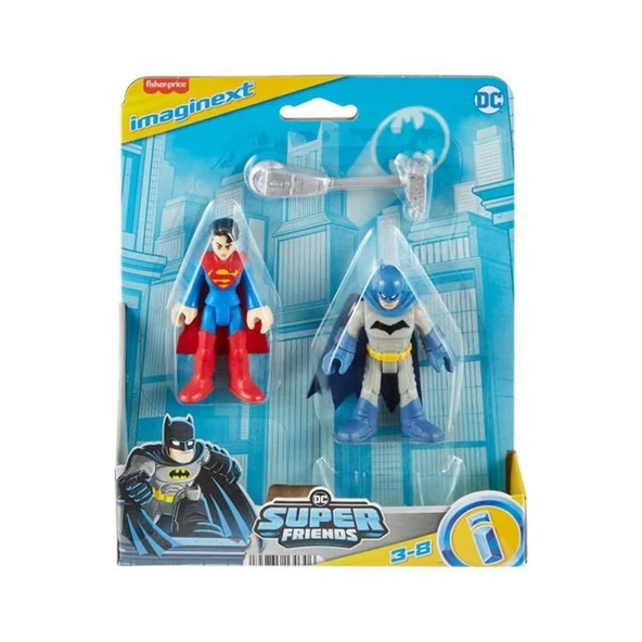 imaginext DC Super Friends Figürler Batman & Supergirl - HML09 - Resim 2