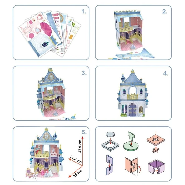 Cubic Fun 81 Parça Puzzle Fairytale Castle - 3
