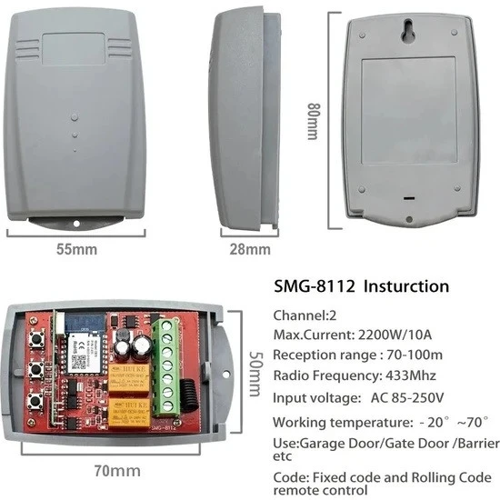Dünyanın Her Yerinden Cep Telefon Ile Garaj Kapısını Açıp Kapatan Wifi Modül - 5