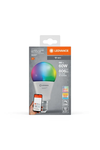 Ledvace Smart Led 9W RGBW 806lm E27 Duy WIFI Kontrollü Led Ampul - 2