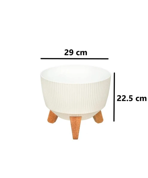 Omnipazar ELF-496 Dekoratif Ayaklı Nostalji Saksı 9 lt - Resim 2