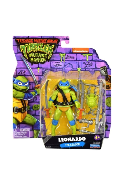 Ninja Turtles Mutant Mayhem Aksiyon Figürler Leonardo 83281
