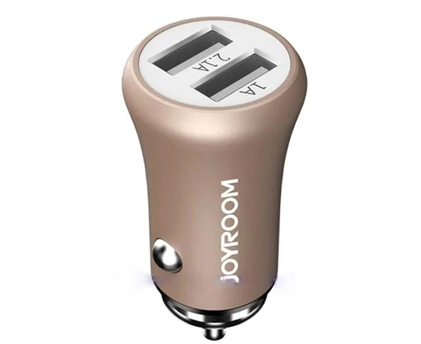 Joyroom JR-F635 5V 3.1A Akıllı Araç Şarj Çift USB Portu Hızlı Şarj Koruma - 5