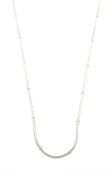 Toplu Yılan Zincir - 45cm - Gümüş