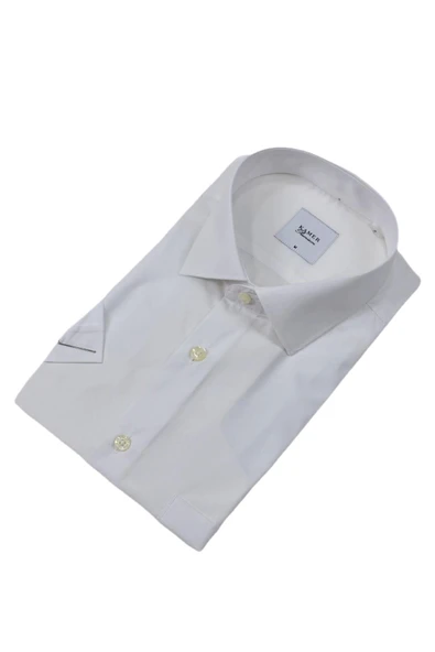 Erkek Klasik Düz Renk Kısa Kol Gömlek Pamuklu 9400 BGL-ST04582 - Resim 7