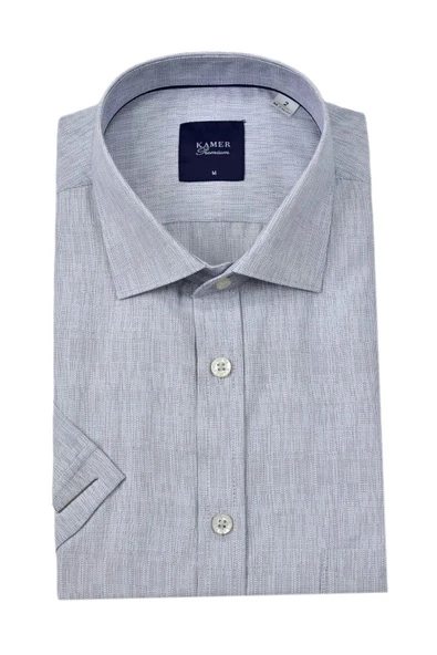 Erkek Klasik Çizgili Kısa Kol Gömlek 9493 BGL-ST04580 - Resim 5