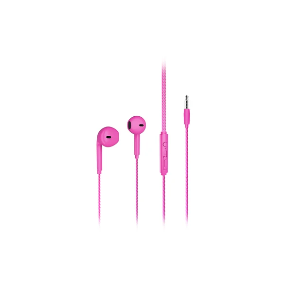 Lenovo Lecoo EH104 Kablolu 3.5mm Jacklı Kulak İçi Mikrofonlu Kulaklık Pembe - Resim 5