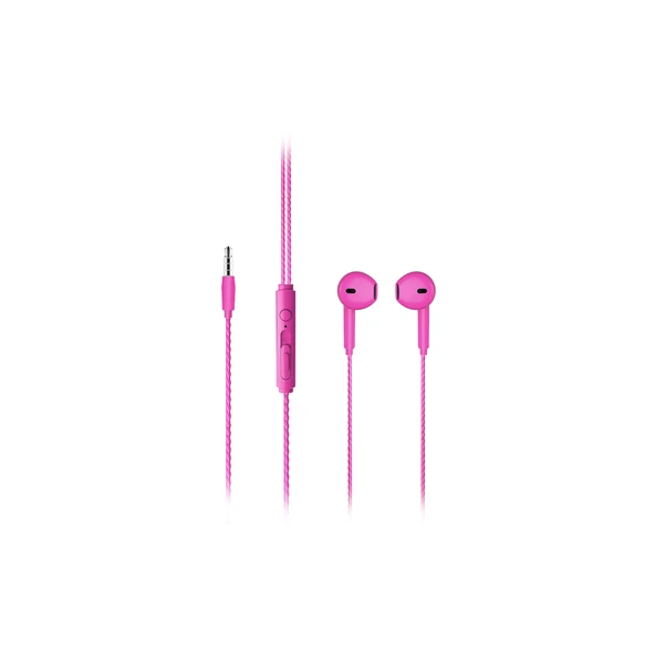 Lenovo Lecoo EH104 Kablolu 3.5mm Jacklı Kulak İçi Mikrofonlu Kulaklık Pembe - Resim 2