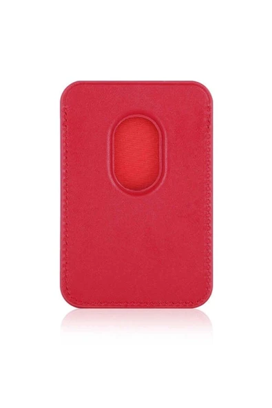 İphone Serisi için Magsafe Uyumlu Deri Cüzdan Kılıf - Resim 2