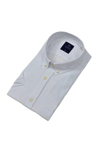 Erkek Klasik Kısa Kol Gömlek Pamuklu 9415 BGL-ST04581 - Resim 3