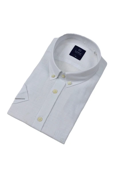 Erkek Klasik Kısa Kol Gömlek Pamuklu 9415 BGL-ST04581 - Resim 7