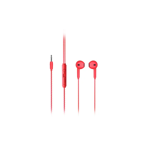 Lenovo Lecoo EH104 Kablolu 3.5mm Jacklı Kulak İçi Mikrofonlu Kulaklık Kırmızı - 2
